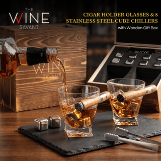 Luxurious Cigar Glasses Gift Premium Barware Gift Elegant Drinkware Collection - Boutique Bella BellaWhiskey Drinking Set