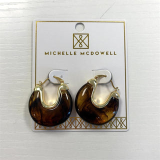 Mabel Tortoise Earrings - Boutique Bella BellaEarring