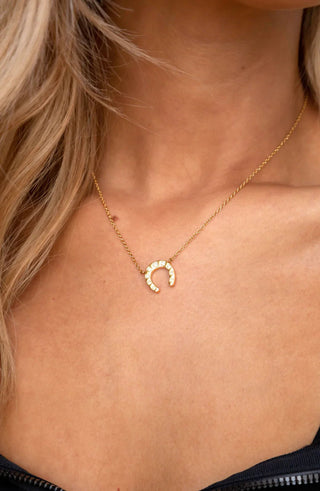 Maddox Horseshoe Necklace - Boutique Bella BellaNecklace