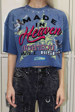 Made In Heaven Righteous Will Cropped Tee - Boutique Bella Bellatshirt