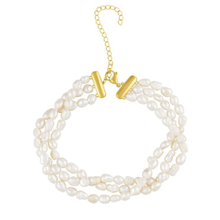 Madeline 3-Layered Pearl Choker - Boutique Bella BellaNecklace