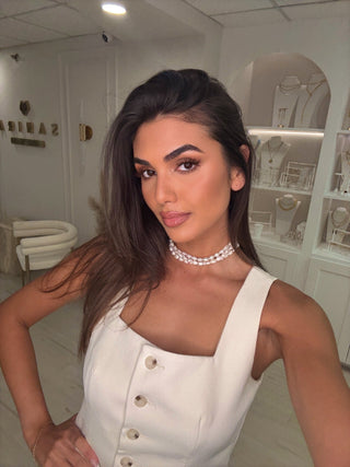 Madeline 3-Layered Pearl Choker - Boutique Bella BellaNecklace