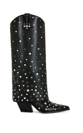 MADLOCK - BLACK WESTERN BOOT - Boutique Bella BellaBoots