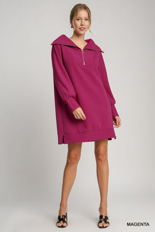 Magenta Butter Soft Knit Dress - Boutique Bella BellaDress