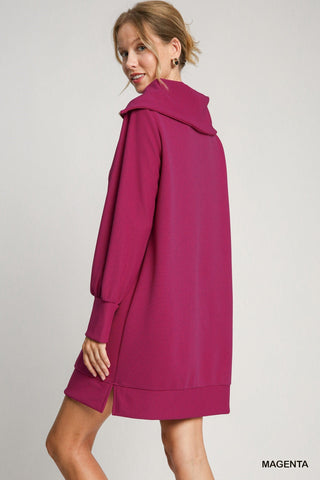 Magenta Butter Soft Knit Dress - Boutique Bella BellaDress