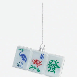 Mahjong Glass Ornament - Assorted - Boutique Bella BellaOrnament