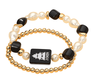Mahjong Pearl Stackable Bracelet - Joker - Boutique Bella BellaBracelets