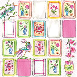 Mahjong pink Cocktail Napkins - Boutique Bella Bellacocktail napkins