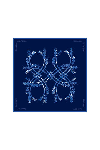Mahjong Tile Mat - Navy - Boutique Bella Bellamahjong mat