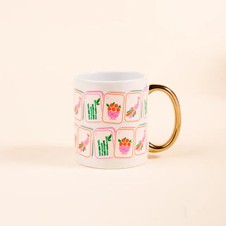 Mahjong Tiles 11 oz Cozy Cute Ceramic Mug - Boutique Bella BellaMug