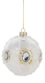 Majestic Pearl & Jewel Ornament - Boutique Bella BellaOrnament