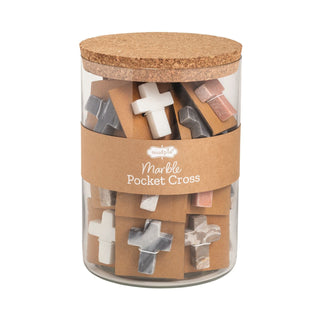 Marble Pocket Crosses - Boutique Bella Bellapocket cross