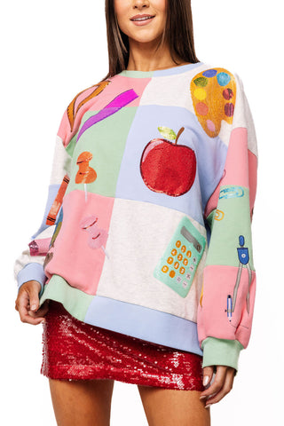 QOS Teacher Checkered Icon Sweatshirt