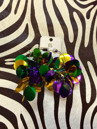 Mardi Gras Madness Earrings - Boutique Bella BellaEarrings