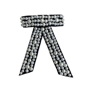 Margot Bow Barrette Hair Clip - Black - Boutique Bella BellaHair Clip