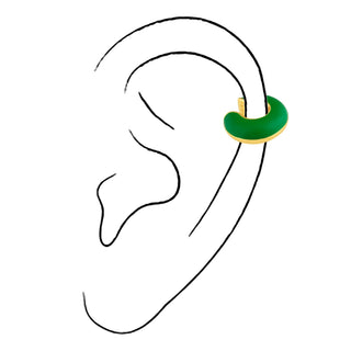Margot Emerald Ear Cuff - Boutique Bella Bella