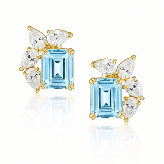 Marquise Aquamarine Earrings - Boutique Bella BellaEarring