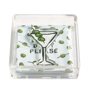 Martini Acrylic Napkin Caddy & Weight Set - Boutique Bella Bellanapkin holder