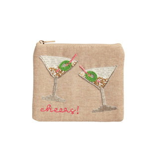 Martini Cocktail Beaded Case - Boutique Bella BellaCoin Purse