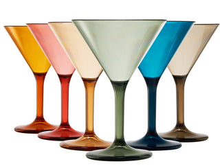 European Style Crystal Stemmed Wine Glasses Acrylic Glasses Tritan Drinkware Unbreakable Muted Color