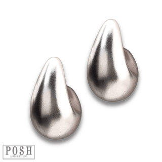 Matte finish raindrop post earring - Boutique Bella BellaEarrings