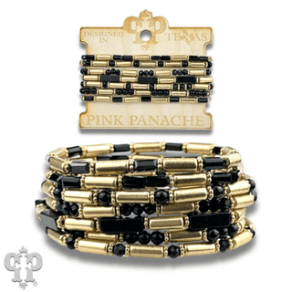 Matte gold and mixed bead bracelet - Boutique Bella BellaBracelets
