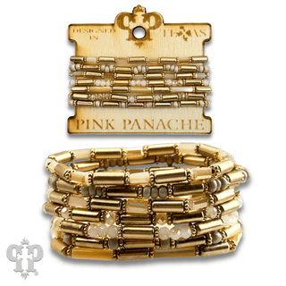 Matte gold and mixed bead bracelet - Boutique Bella BellaBracelets