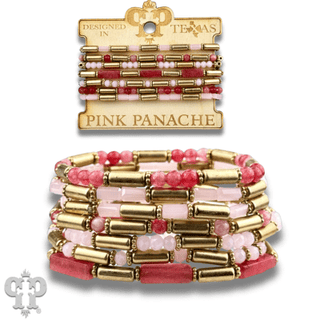 Matte gold and mixed bead bracelet - Boutique Bella BellaBracelets