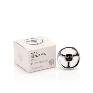 Max Benjamin White Pomegranate Car Fragrance Dispenser - Boutique Bella BellaCar Fragrance Dispenser