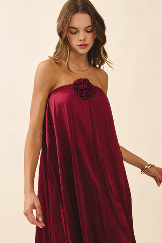 Maxi in Crimson - Boutique Bella BellaDress