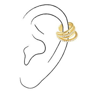 McKenzie Trio Ear Cuff - Boutique Bella BellaEarring