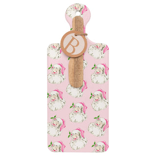 Pink Santa Cuterie & Spreader Set