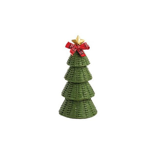 Medium Wicker Resin Tree Sitter - Boutique Bella BellaChristmas Tree