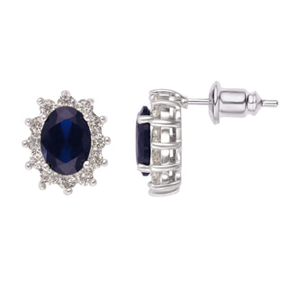 Meredith Sapphire Stud - Boutique Bella BellaEarring