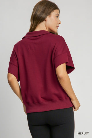 Merlot Butter Soft Boxy Sweatshirt - Boutique Bella Bellatop