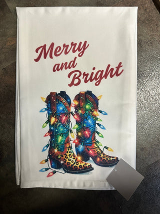 Merry & Bright Tea Towel - Boutique Bella BellaTea Towel