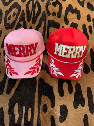 Merry Chenille Trucker Hat - Boutique Bella BellaHat