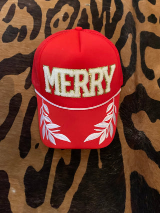 Merry Chenille Trucker Hat - Boutique Bella BellaHat