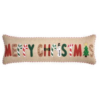 Merry Christmas Long Pillow - Boutique Bella BellaChristmas Decor