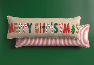 Merry Christmas Long Pillow - Boutique Bella BellaChristmas Decor