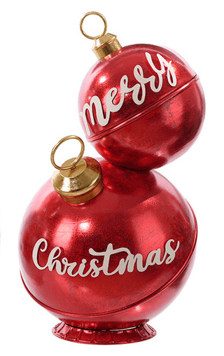 Merry Christmas Ornament Stack - Boutique Bella BellaChristmas Decor