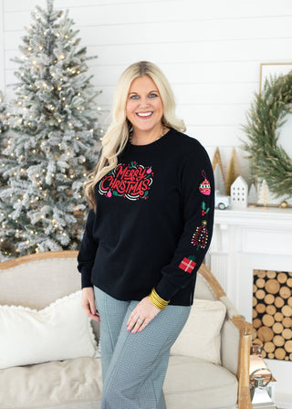 Merry Christmas Sweater - Boutique Bella BellaSweatshirt