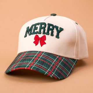 Merry Classic Canvas Hat - Boutique Bella BellaChristmas Hat