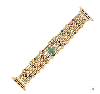 Merry Clover Gold Stretch Apple Watch Strap - Boutique Bella BellaApple Watch Band