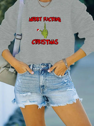 Merry F*cking Christmas Sweatshirt - Boutique Bella BellaSweatshirt