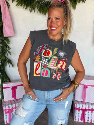 Merry & Graphic Boxy Muscle Tee - Boutique Bella Bellatshirt
