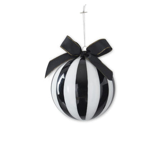 Merry in Monochrome Round Ornament - Boutique Bella BellaOrnament