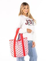 Merry Little Bows Scalloped Tote - Boutique Bella BellaChristmas Tote