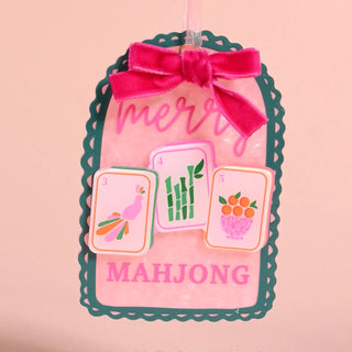 Merry Mahjong Acrylic Ornament - Boutique Bella BellaChristmas Ornament