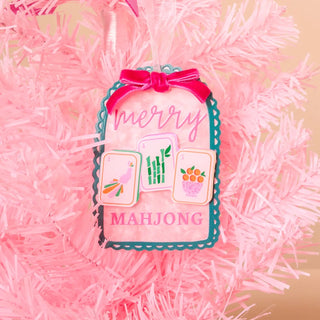 Merry Mahjong Acrylic Ornament - Boutique Bella BellaChristmas Ornament